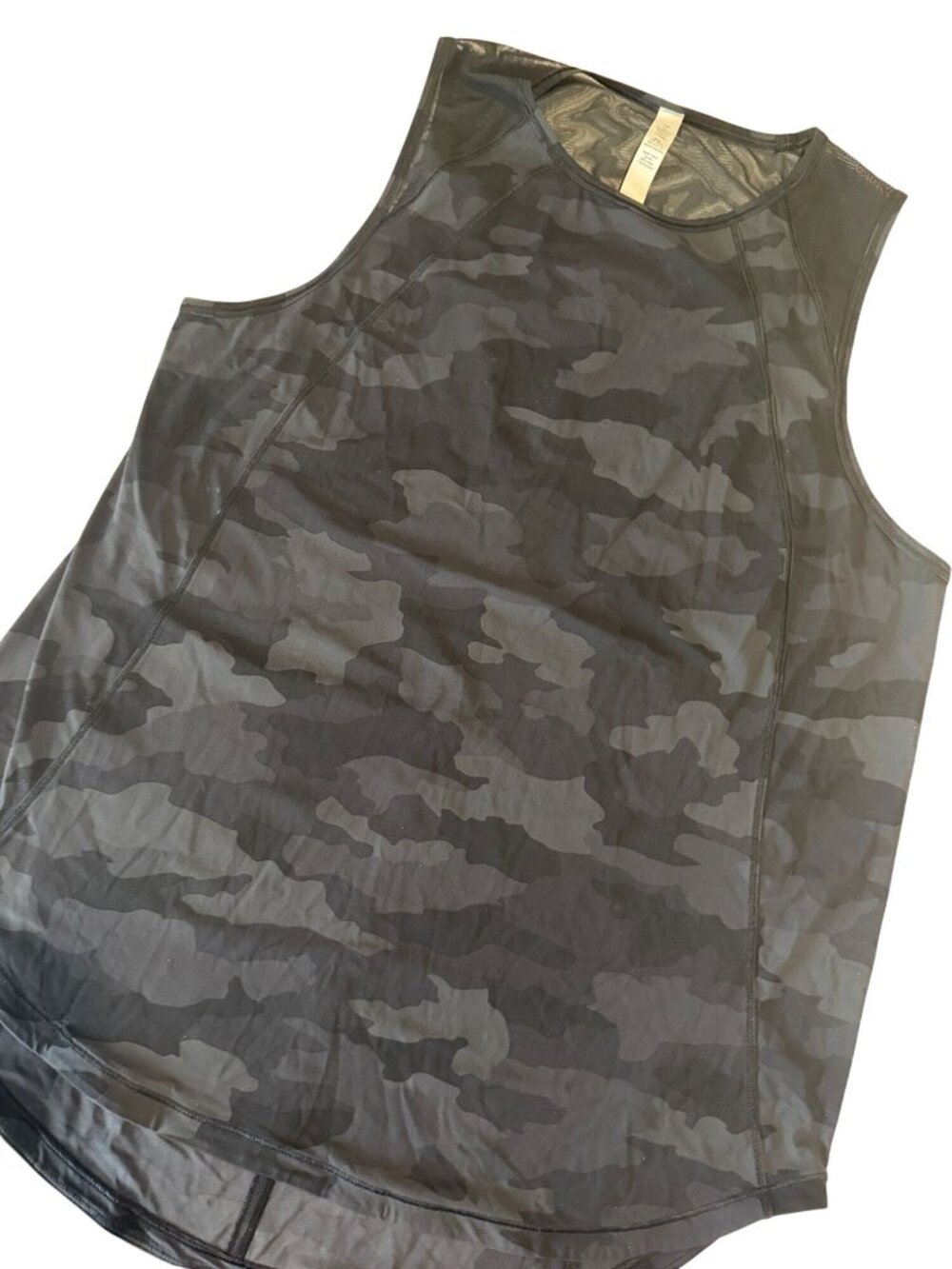 Lululemon Black Camo Sculpt Heritage 365 Camo Tank Size 10